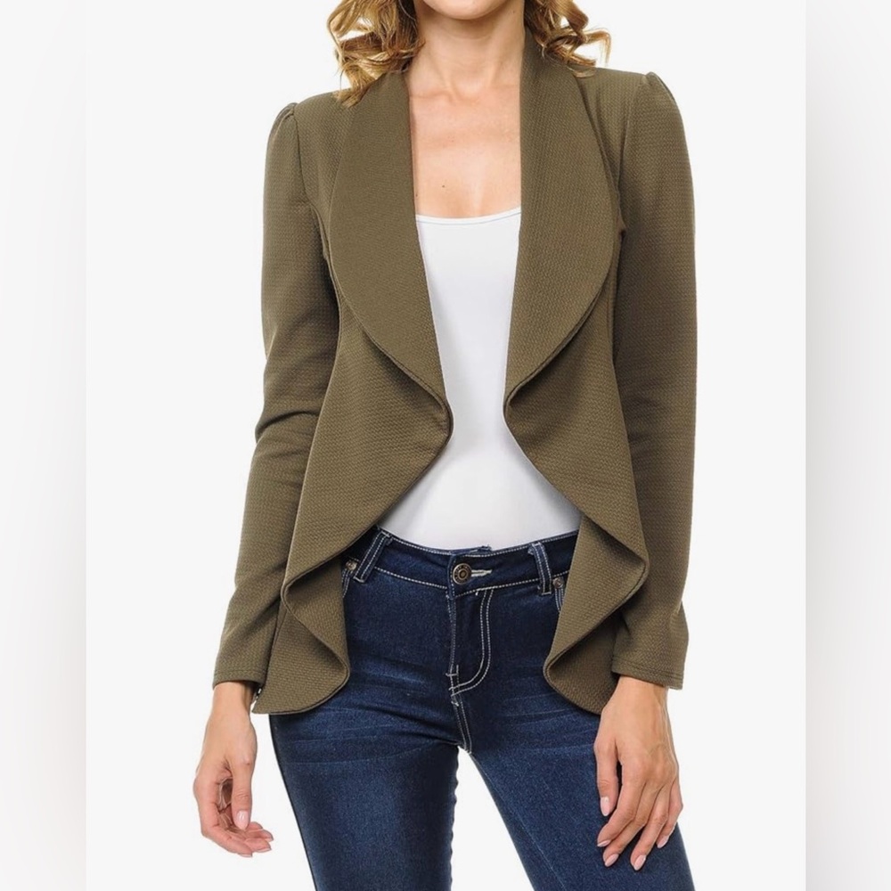 Olive Women's Draped Jacket